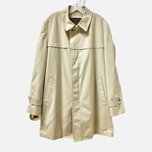 London Fog Maincoat Trench Coat Tan W/ Zip Liner Size 46 Reg. EUC